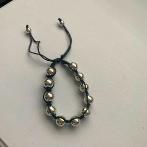 Chrome beaded bracelet